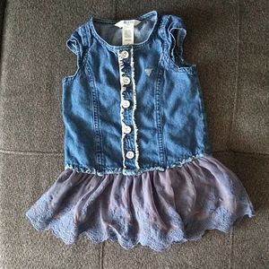 Guess Kids Denim Tutu blouse 2T